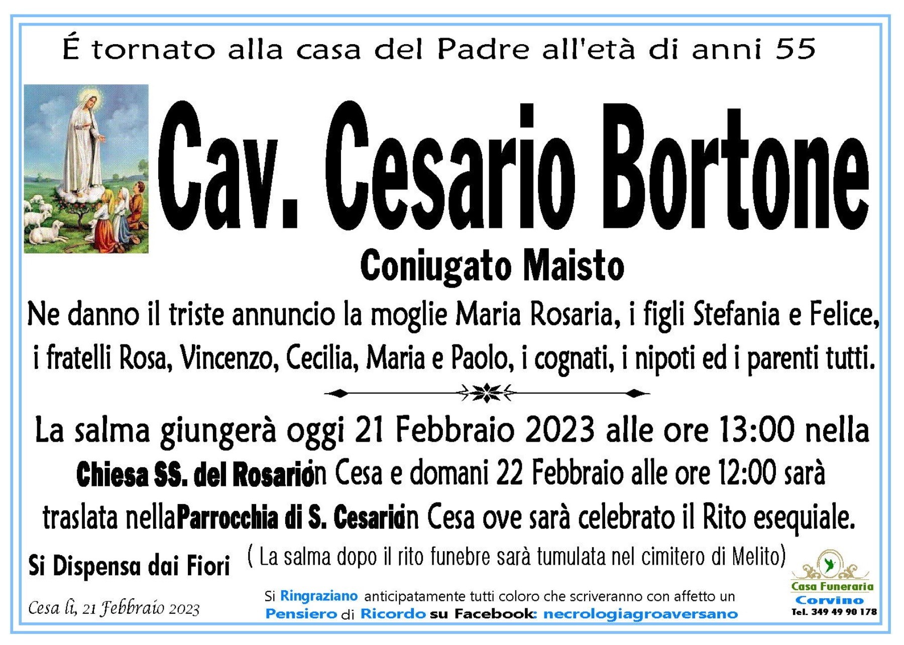 Cav. Cesario Bortone