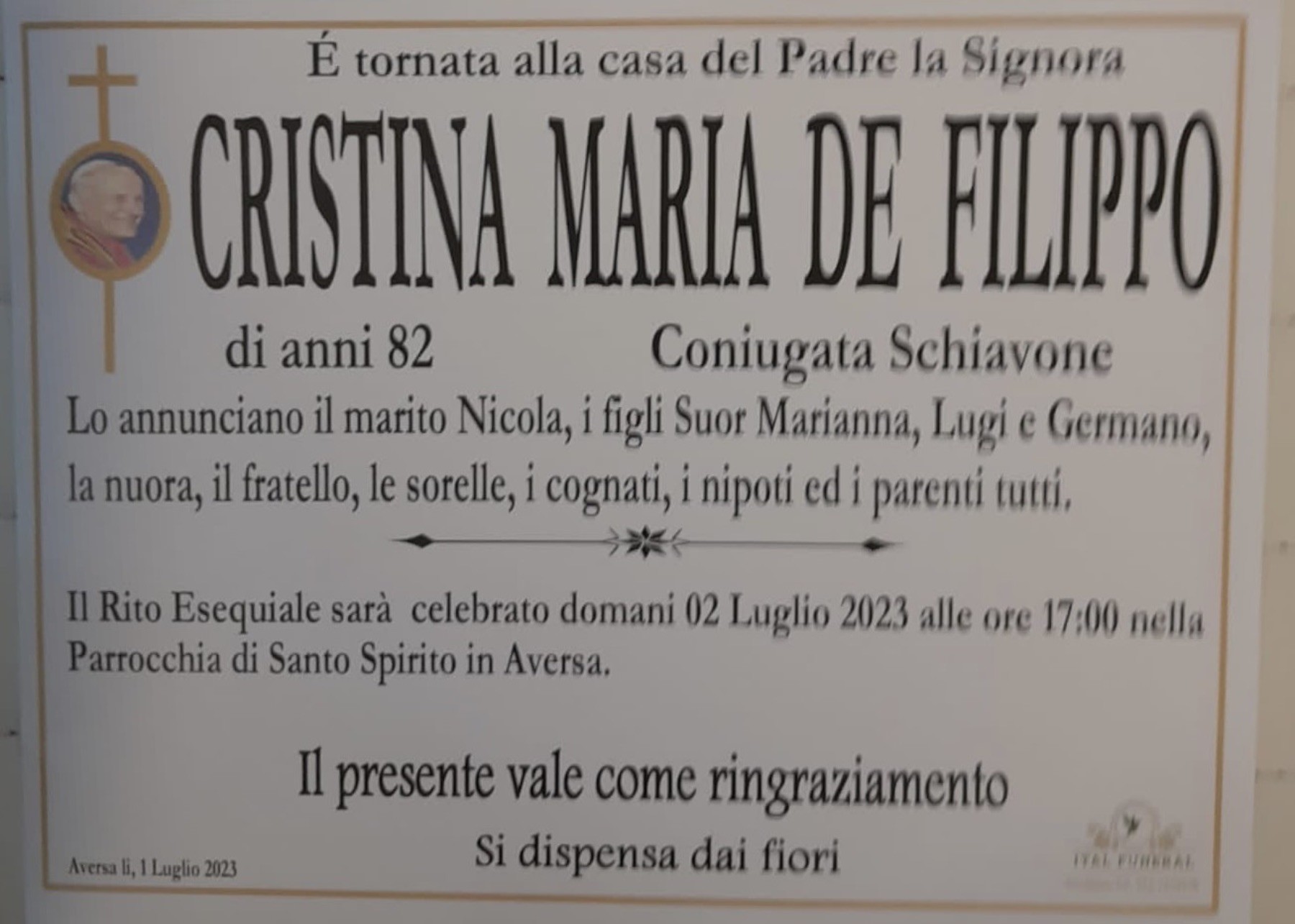 Cristina Maria De Filippo