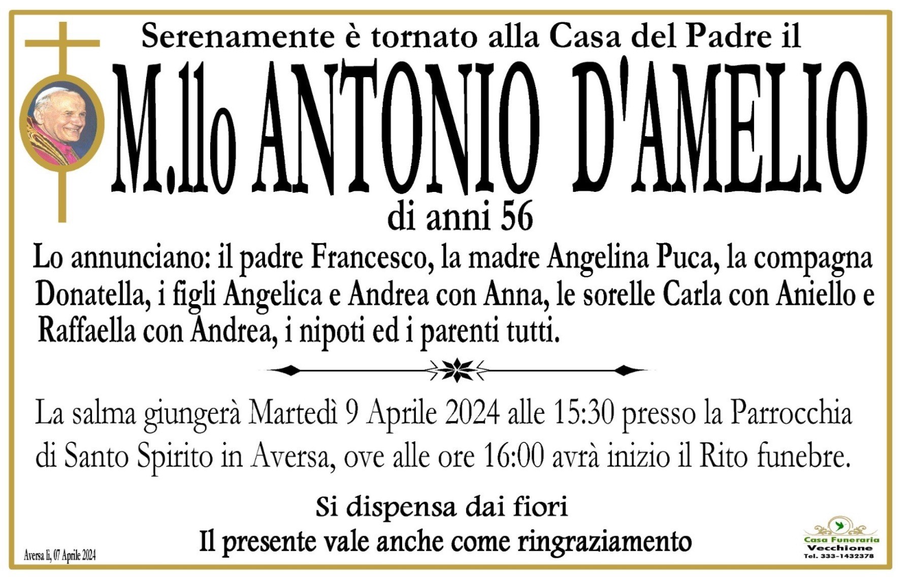 M.llo Antonio D’Amelio