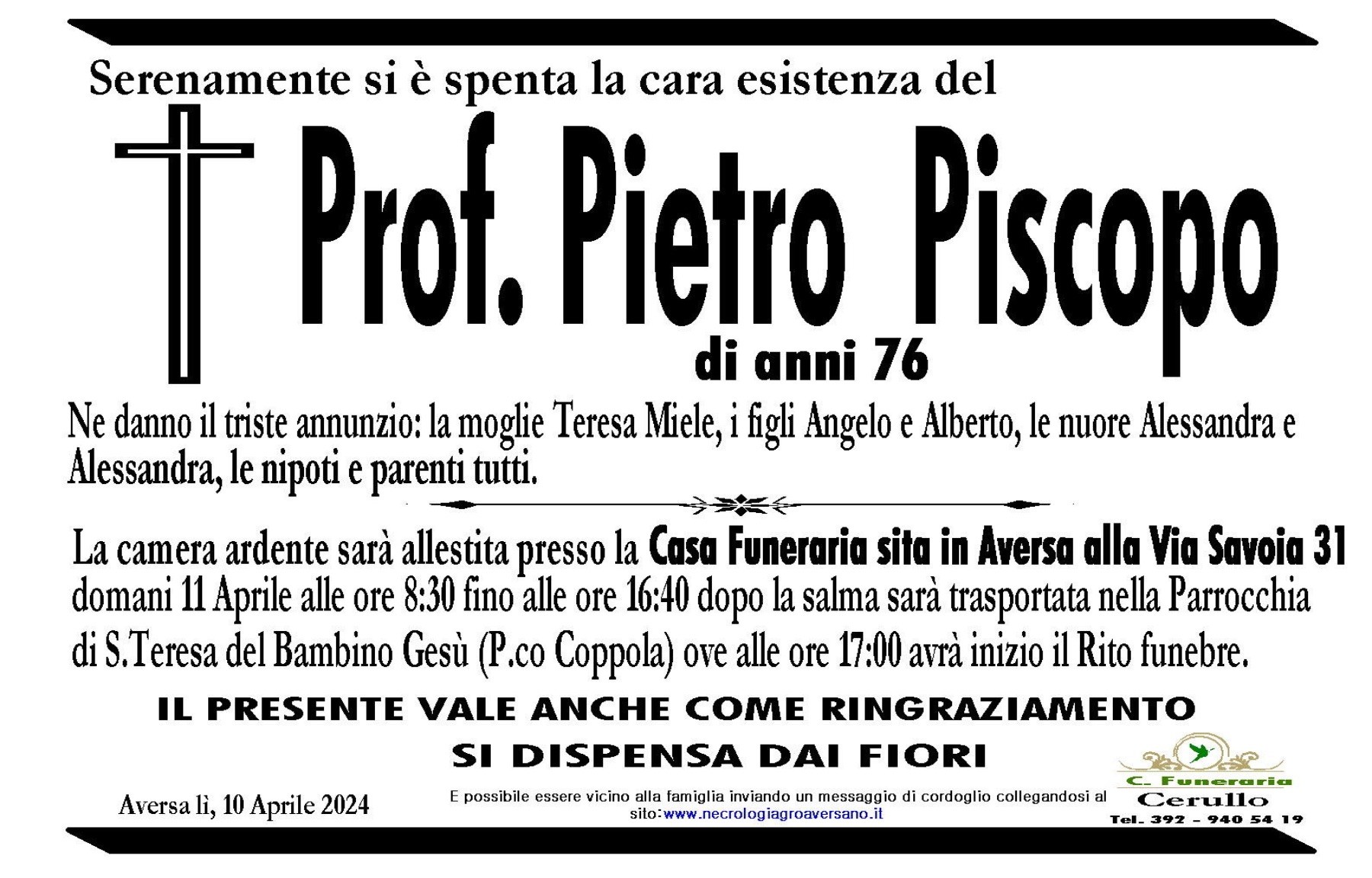 Prof. Pietro Piscopo