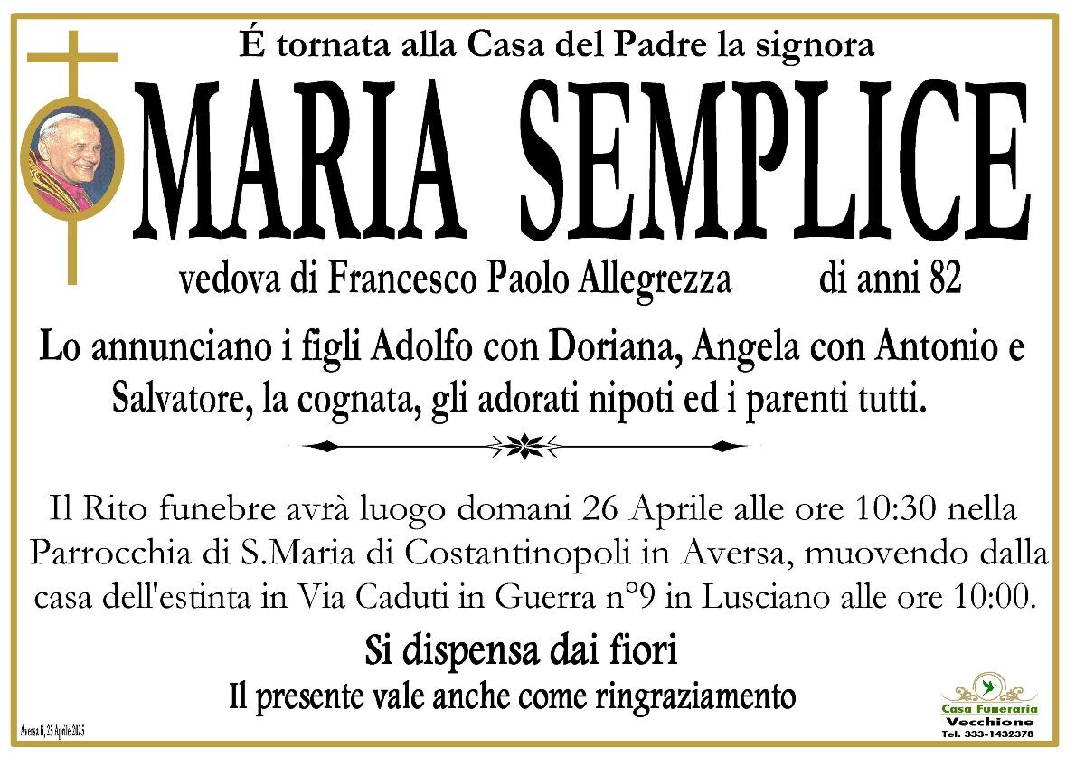 Maria Semplice Maria Semplice